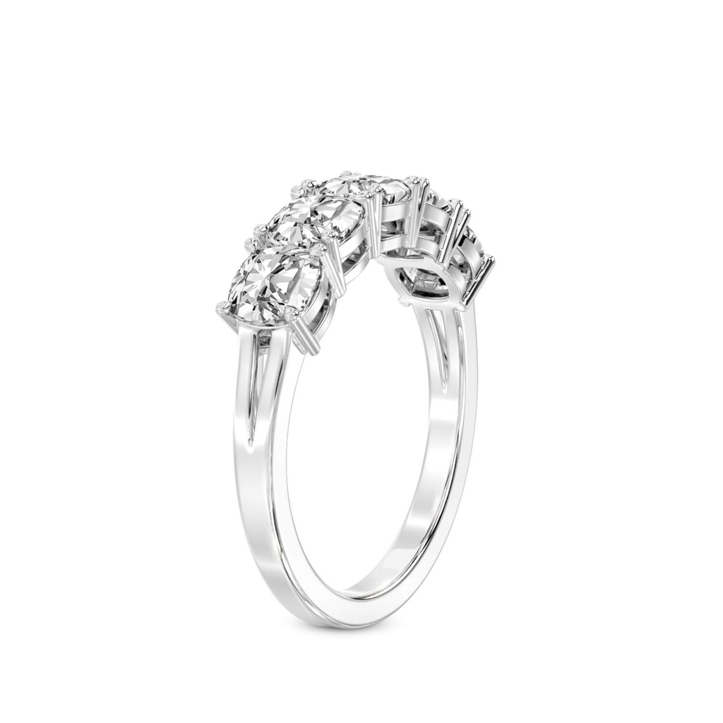 Cassia Cushion Lab Diamond Anniversary Band