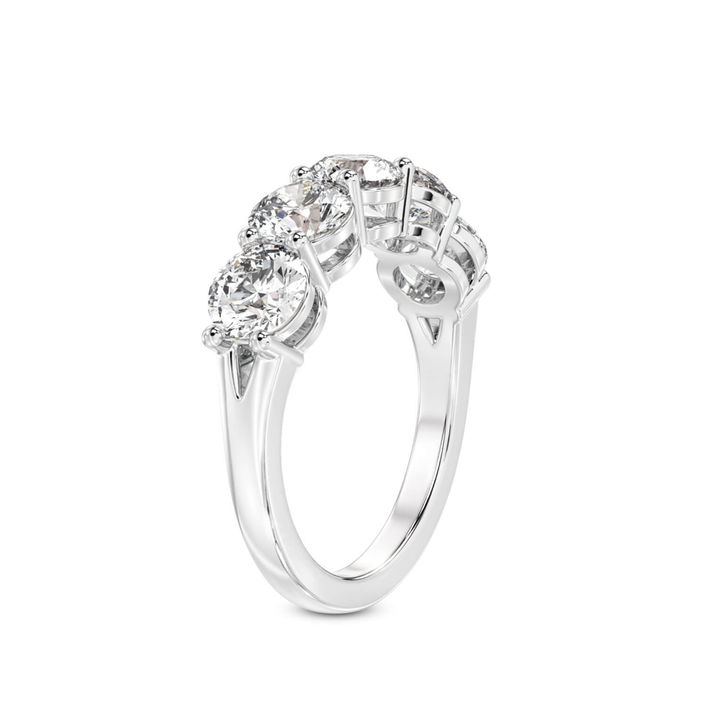 Elowyn Round Lab Diamond Anniversary Band