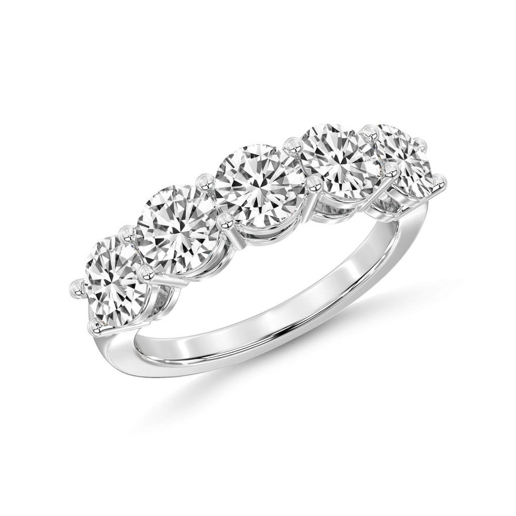 Elowyn Round Lab Diamond Anniversary Band