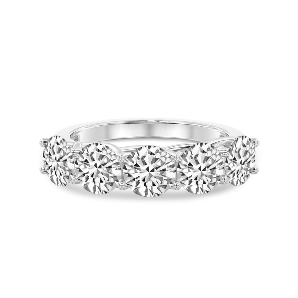 Valentina Round Lab Diamond Anniversary Band